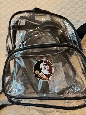 NWOT Clear FSU Backpack and Fanny Pack.